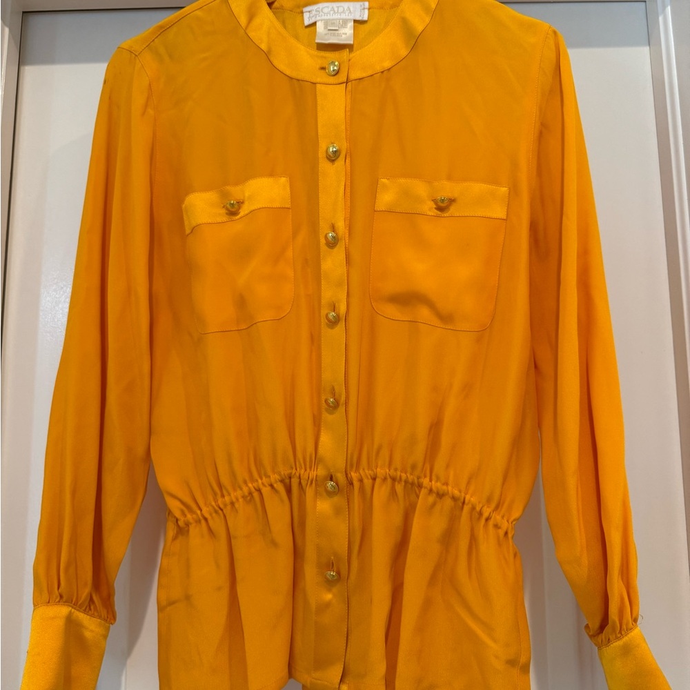 Escada Golden Silk Blouse